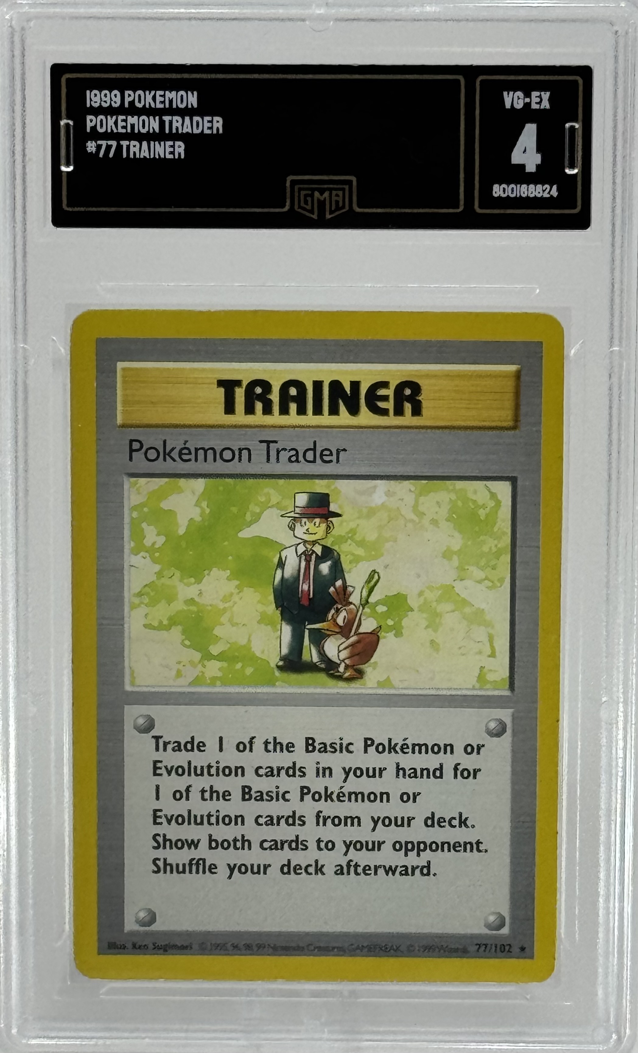 pokemon trader cards (Reverse Holo) - Pokemon Show both cards to your opponent Pokemon Trader (106/130) [Base Set