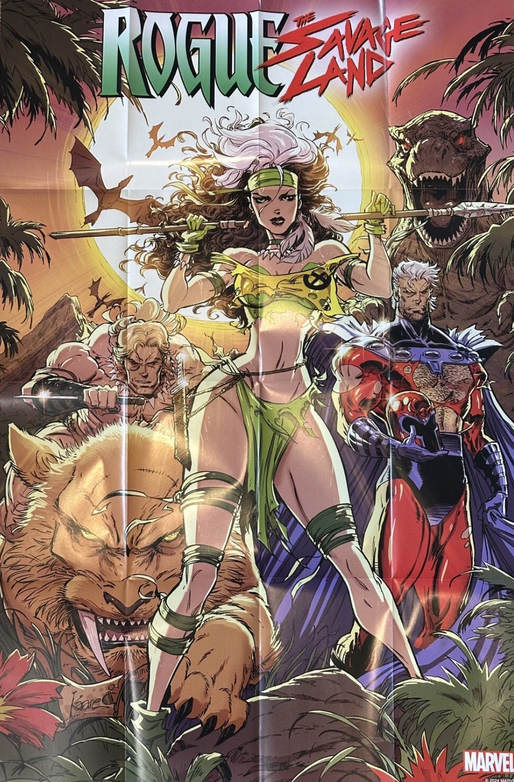 Rogue The Savage Land Folded Promo Poster - $8.00 | Chicks Comics