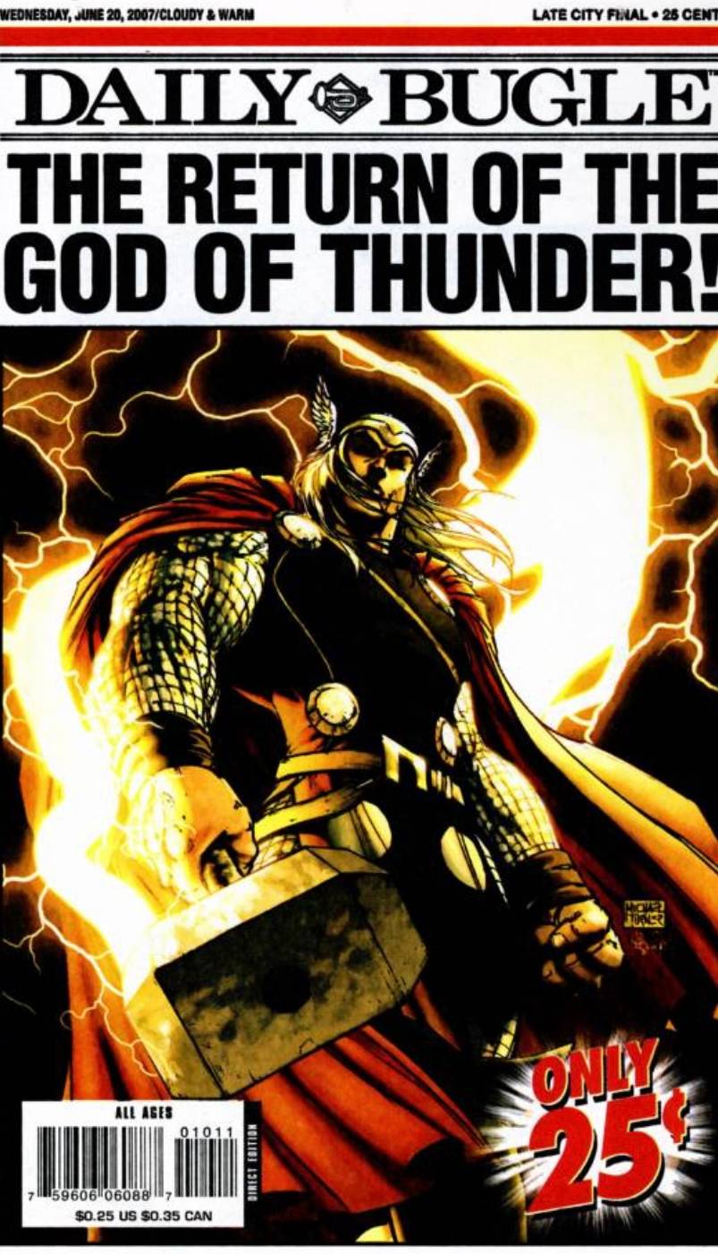 Thor #1 with newspaper clipping thumbnail 2