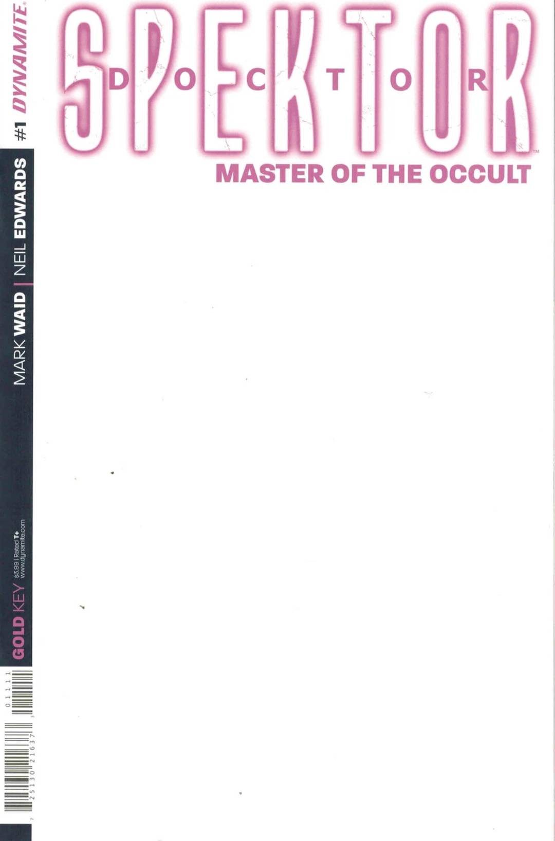Doctor Spektor: Master of the Occult #1 Blank