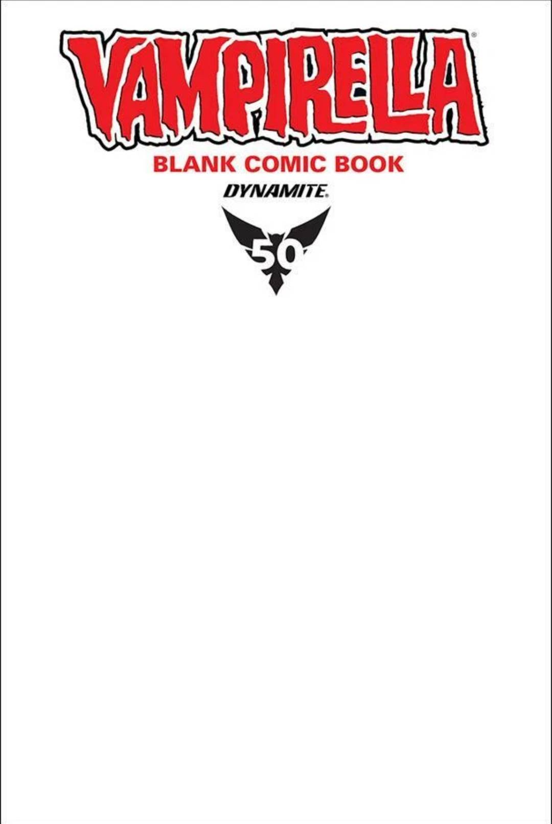 Vampirella #1 50th Anniversary Blank