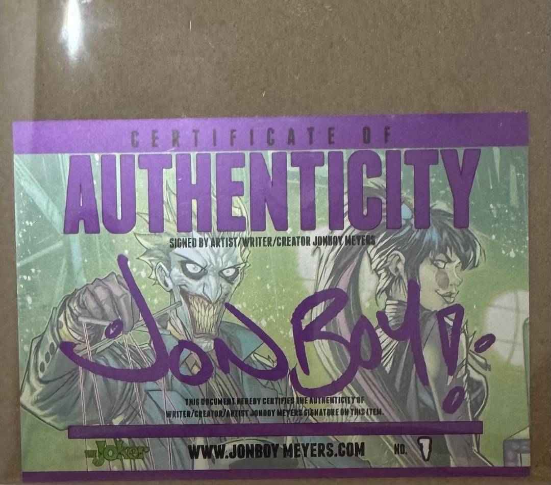 The Joker #1 w/ COA thumbnail 2
