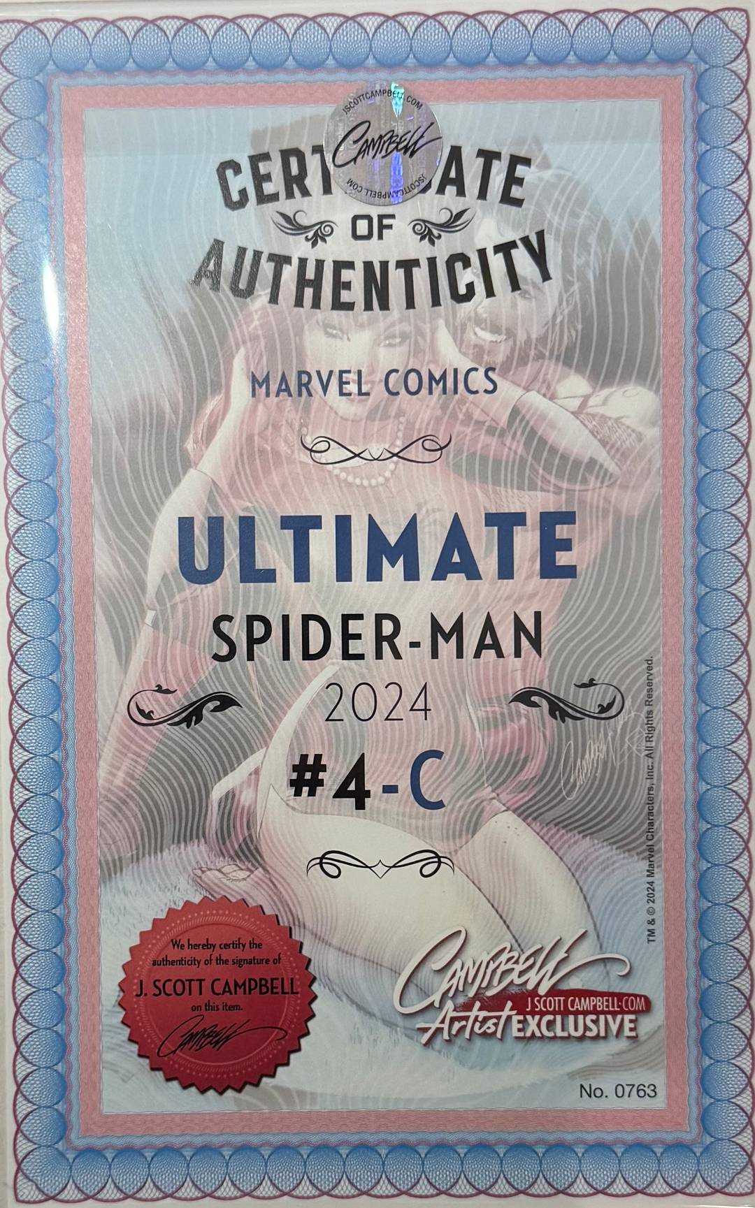 ULTIMATE SPIDER-MAN #4C w/COA LTD 1800 thumbnail 2