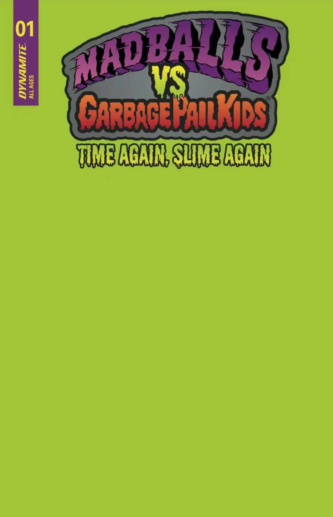 Madballs vs Garbage Pail Kids: Slime Again #1 Green Blank